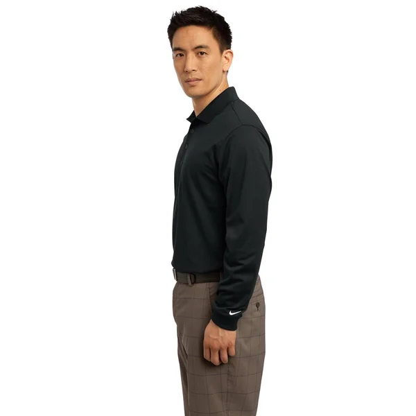 Nike Long Sleeve Dri-Fit Stretch Tech Polo. 466364 (Black) S