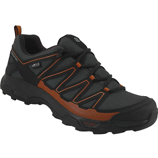 Salomon Pathfinder Low Cswp Mens Hiking Shoe 400615 - Beluga/Black/Leather Brown, Size 13 M