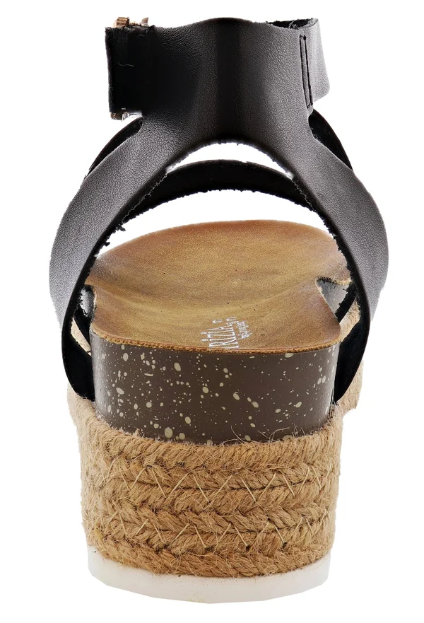 Patrizia Larissa Women's Espadrille Platform Sandals - Size: 37, Black