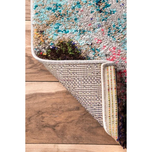 nuLOOM Bohemian Beth Shag Multi 9& x 12& Area Rug