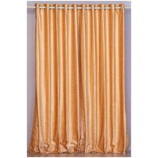 Peach Ring, Grommet Top Velvet Curtain, Drape, Panel - Piece