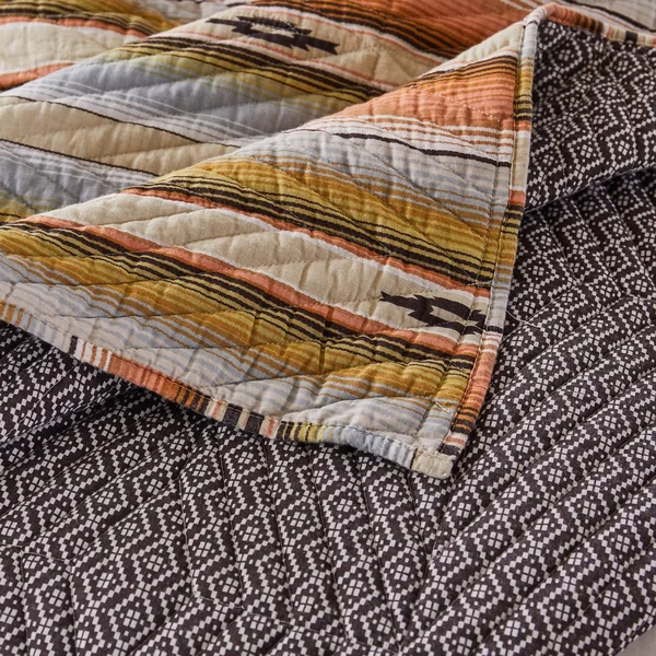 Barefoot Bungalow Painted Desert Oversized Quilt and Pillow Sham Set - Twin - Twin XL