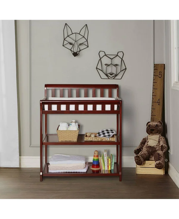 Dream on Me 2-in-1 Ashton Changing Table, Mystic Gray