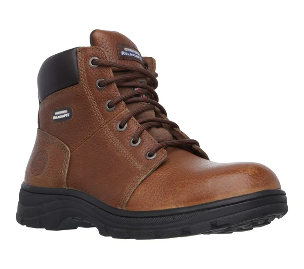 Men's Skechers Work Relaxed Fit Workshire Steel Toe, Size: 8, Brown