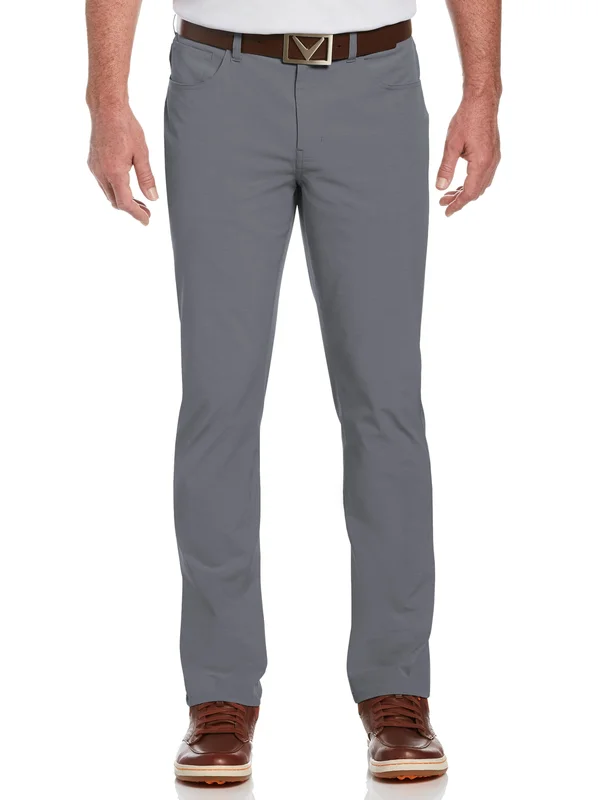 Callaway Men's EverPlay 5-Pocket Pant, DK Grey Htr Gray, Size 38 Inseam 32, Cotton/Polyester/Elastane