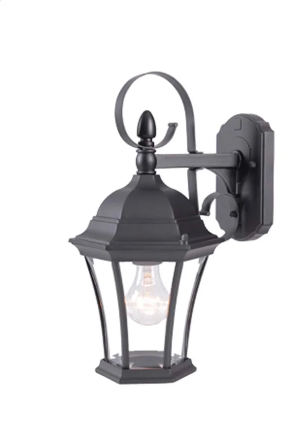 Acclaim Lighting New Orleans 1-Light Outdoor Wall Lantern; Matte Black 5423BK