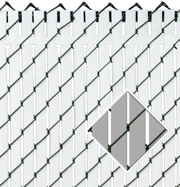 Pexco 4-ft H x 46-in L 82-Pack Gray Chain Link Fence Privacy Slat, PVT-GREY-4