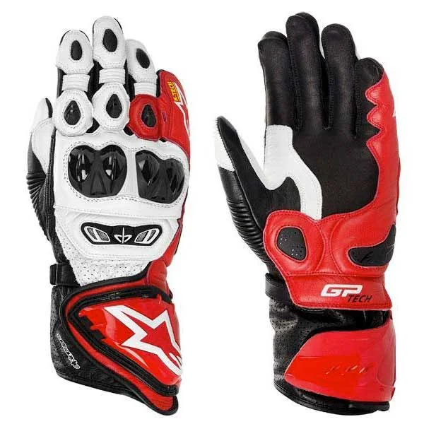 Alpinestars GP Tech Gloves White Red Black 3XL