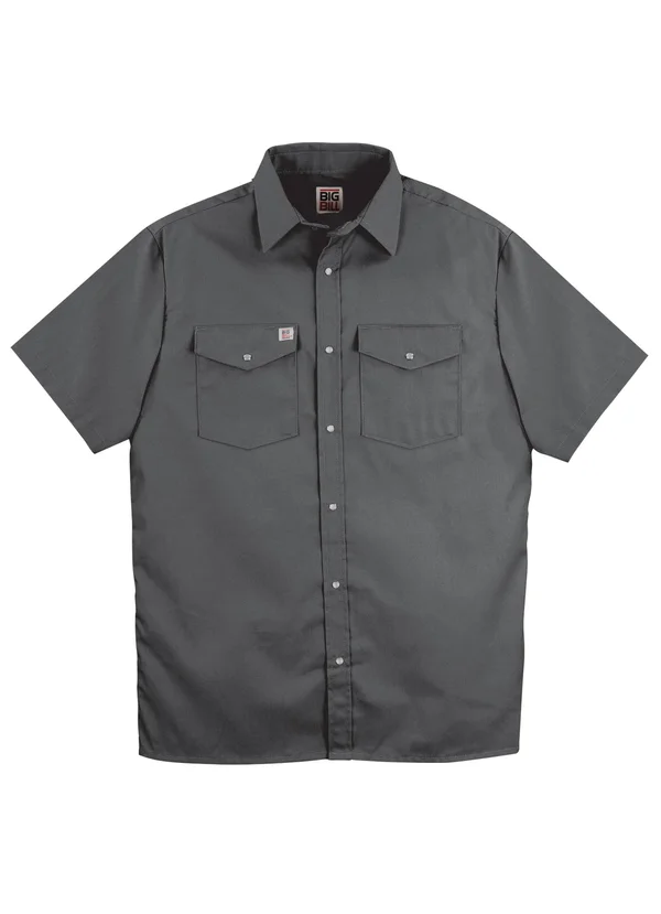 Big Bill Men's Premium Short Sleeve Snap Front Work Shirt - 237