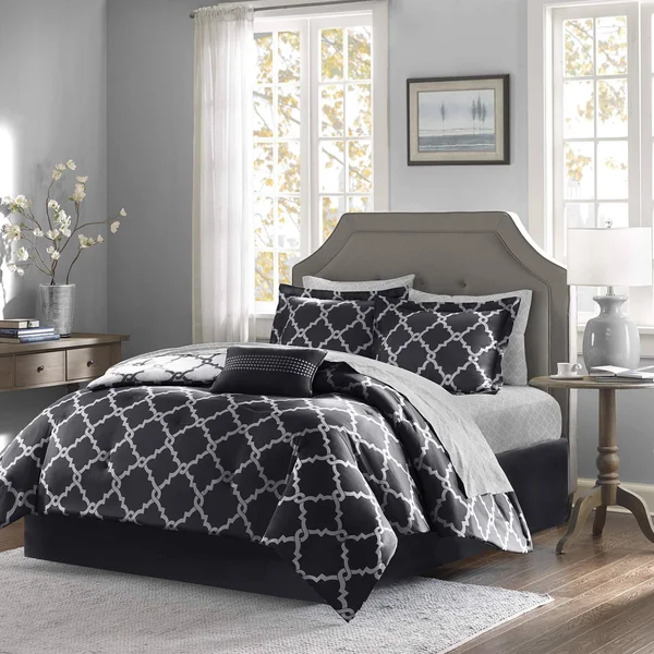 Madison Park Essentials Merritt Comforter (Set) Black King
