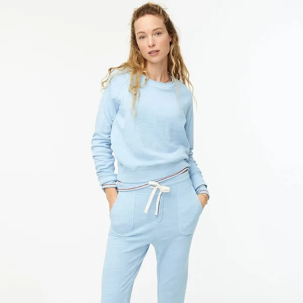 J.Crew Womens Vintage Cotton Terry Crewneck Pullover (Size 3X)