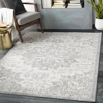 Swaney Power Loom Gray Rug Charlton Home Rug Size: Rectangle 5&3x22 x 7&3x22