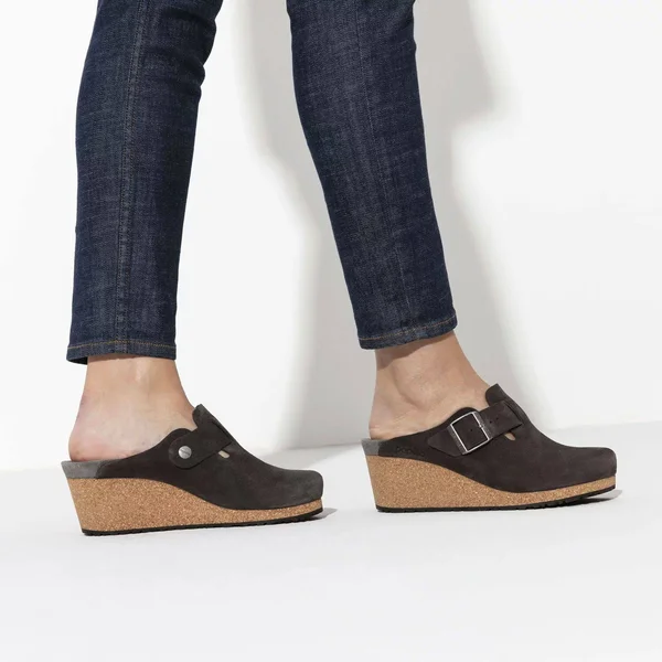 Birkenstock Women's Fanny Suede Leather Anthracite