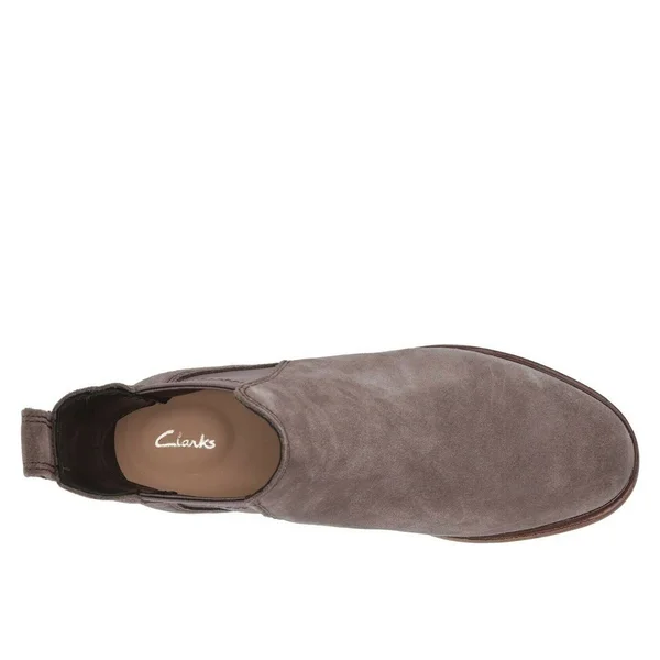 Clarks Women's Clarkdale Arlo Boot Taupe Suede 10
