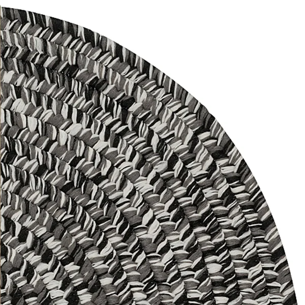 Porch & den Rockspring Braided Polypropylene Indoor/ Outdoor Rug - 2x3 - Black