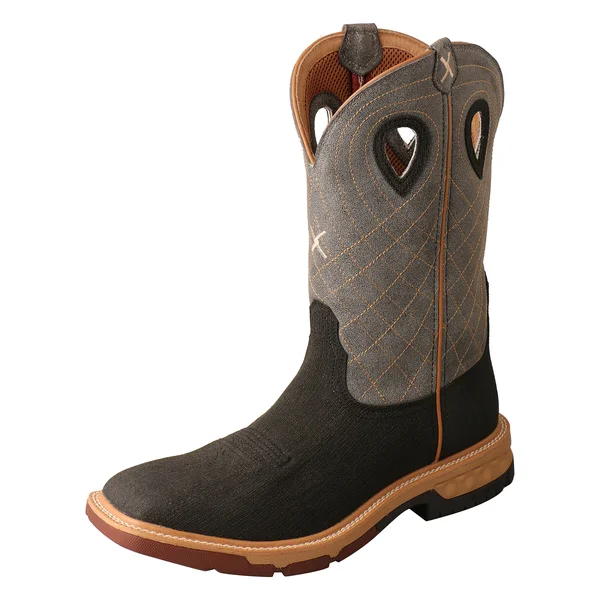 Twisted x Men's CellStretch Work Boots - Rubberized Brown/Grey