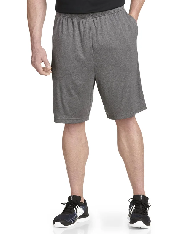 Men's Big & Tall Reebok Playdry Tech Athletic Shorts - Size: XL, Granite Black