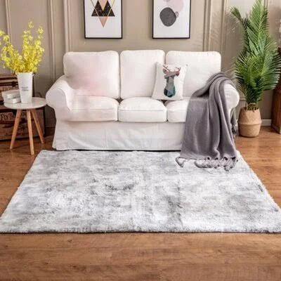 Croslin Shag Gray Area Rug Mercer41