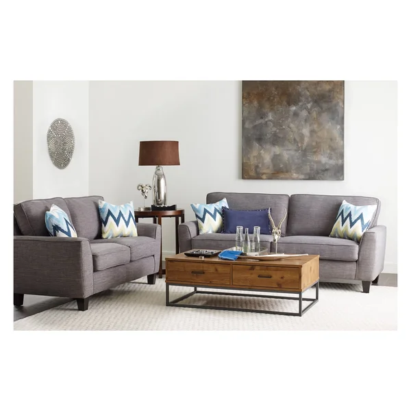Serta UPH200078 Deep Seating Astoria Sofa - Light Gray