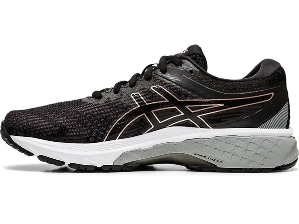 Asics GT-2000 8 (2A) Black/Gold Women's Running Shoes, Size: 6.5