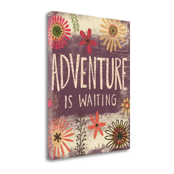 Tangletown Fine Art SBKA1305-1620c Adventure Is Waiting by Katie Doucette Wall Art