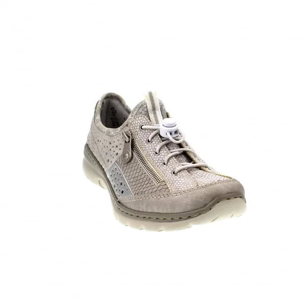 Rieker L3297-91 Off White/Silver 42 EU Womens Trainers