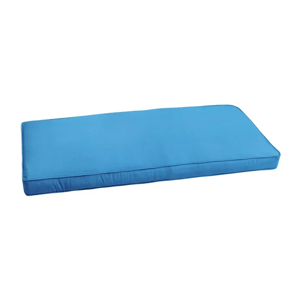 Humble and Haute Sunbrella Capri Blue Indoor/ Outdoor Bench Cushion 55 inch to 60 inch by, Size: 57 in W x 16 in D