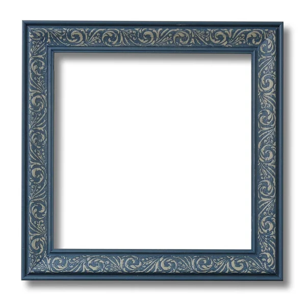 Modern Baroque Embossed Frame in Dusty Blue - 10x22 x 10x22