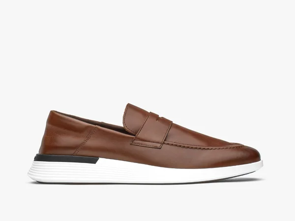 Crossover Loafer - Hybrid Dress Shoes, Wolf & Shepherd Honey, White, 12.5