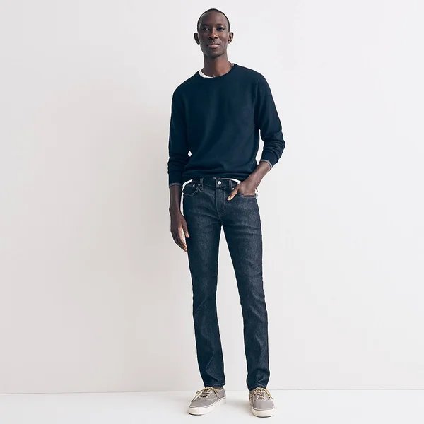 J.Crew Mens 250 Skinny-Fit Stretch on Demand Jean in Resin Rinse Wash (Size 30x30)