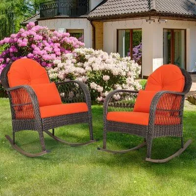 Rachael Rocking Chair with Cushions Bayou Breeze