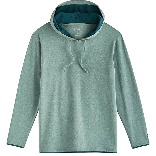 Coolibar UPF 50+ Men's Oasis Pullover Hoodie - Sun Protective