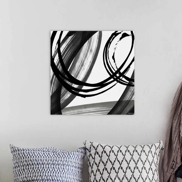Black and White Pop I - Canvas Wall Art, 20x20, Great Big Canvas