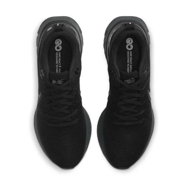 Nike React Infinity Run Flyknit 2 Men's Running Shoes in Black - Size: 15, CT2357-003