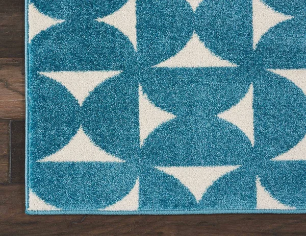 Nourison Harper DS301 Area Rug, Blue, 4& x 6&