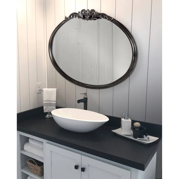 Kate and Laurel Arendahl Glam Ornate Mirror - 18x24 - Silver