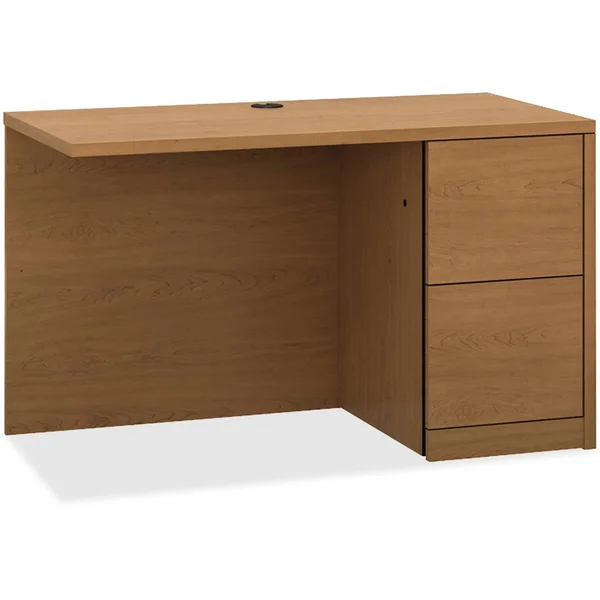 HON 10500 Series L Workstation Return Full-Height Right Ped 48W x 24d Harvest