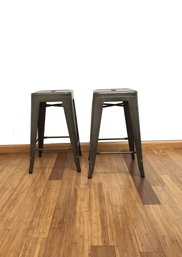 Btexpert 24x22 Industrial Antique Rustic Distressed Metal Barstools 2 Pack