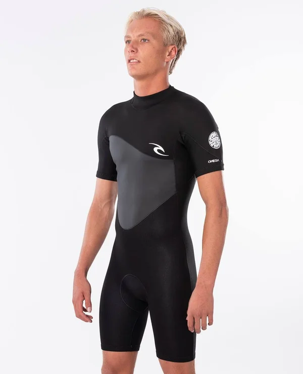 Rip Curl Omega 1.5mm Short Sleeve Spring Suit - Black