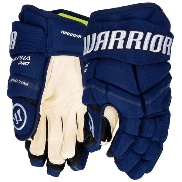 Warrior Alpha Pro Hockey Gloves - Senior - Dark Royal - 14.0x22