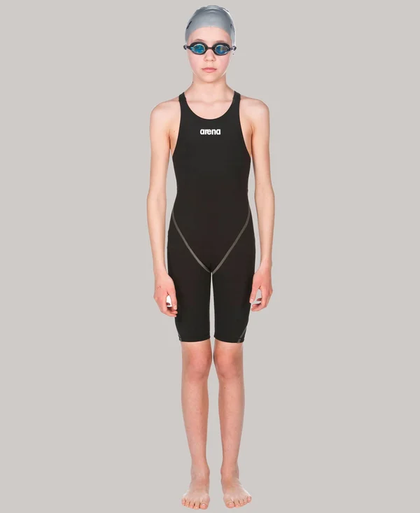 Arena Girls& Powerskin St 2.0 Open Back - Junior Deep Red 28