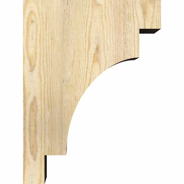 6x22W x 12x22D x 16x22H Mediterranean Rough Sawn Corbel, Douglas Fir