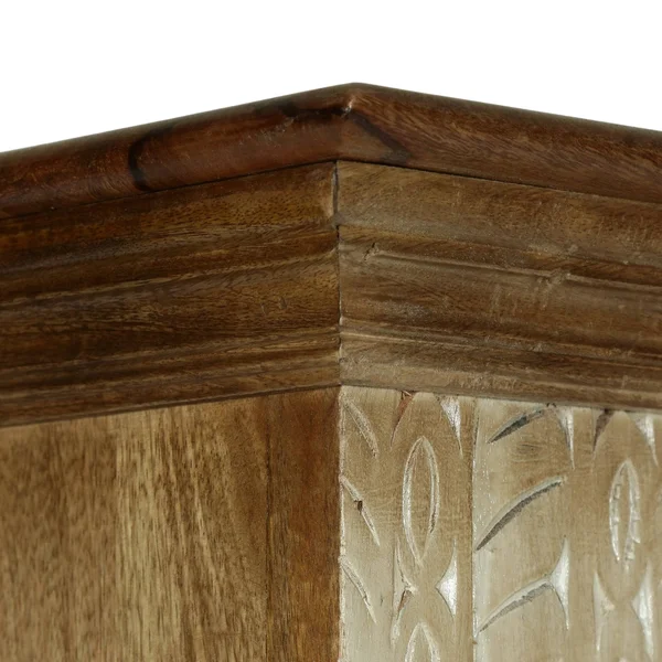 Christopher Knight Home Molena Book Shelf, Walnut + White Distressed