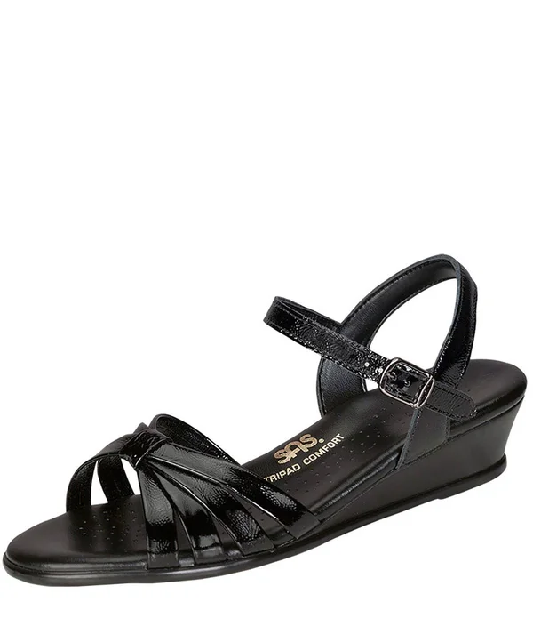 SAS Shoes Women's Strippy - Black Patent