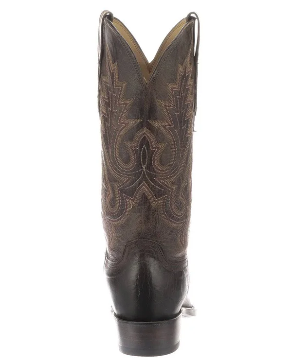 Lucchese Bootmaker Men's Lewis 7 Toe Western Boot - Size: 9, Chocolate Madras Goat