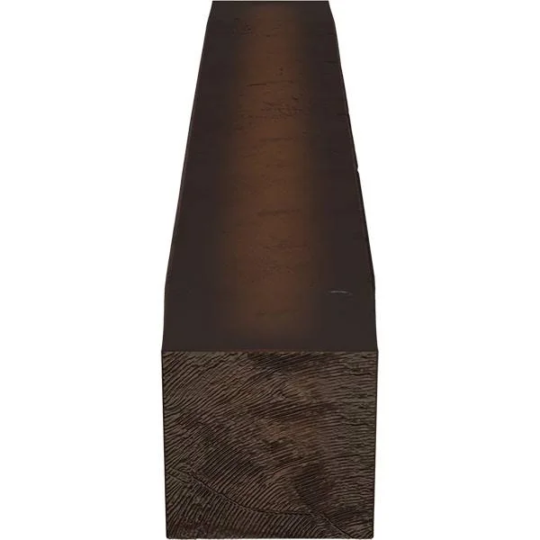 Ekena Millwork MANUKP08X08X60ZM 8x22H x 8x22D x 60x22W Knotty Pine Faux Wood Fireplace Mantel, Premium Mahogany