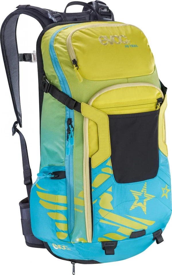 EVOC - FR Trail Women PROTECTOR, 20L, Backpack, Sulphur/Neon Blue, S