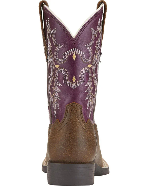 Ariat Girl's Tombstone Boots - Vintage Bomber, 13.5