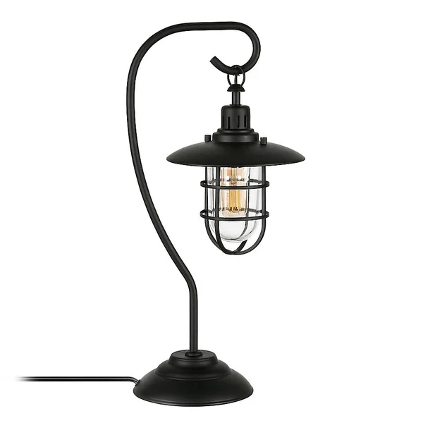 Hudson & Canal Bay Blackened Bronze Nautical Lantern Lamp