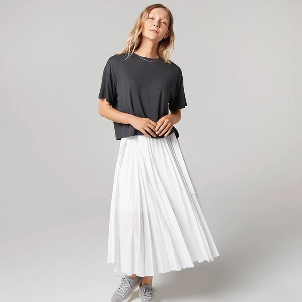 Allbirds Women's TrinoXO Tee - Relaxed Fit, Natural Grey, Size Xs